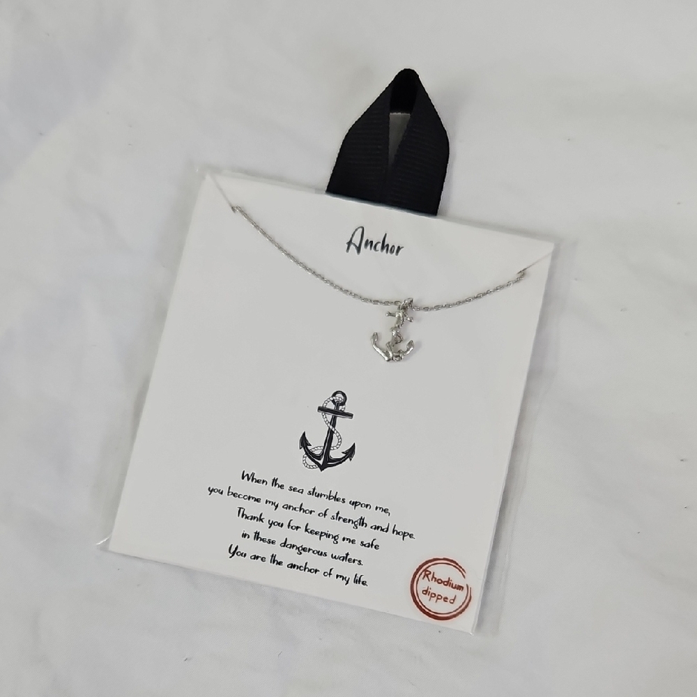 Anchor Silver Necklace